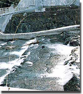 西川中串捷水路（奥の方は魚道）