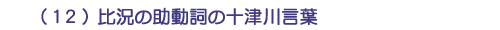 (12)比況の助動詞の十津川言葉