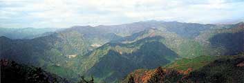 山地の多い村（大野・小川方面）