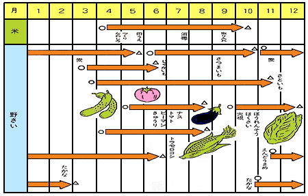 米や野さいのこよみ