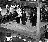河津祭りでの神事
